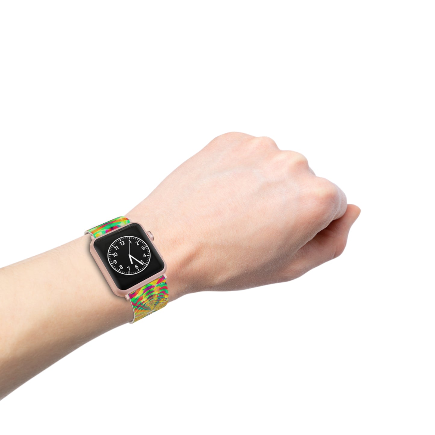 Gustave Pilloue - Trippy Hippy Boho Psychedelic Apple Wrist Watch Band