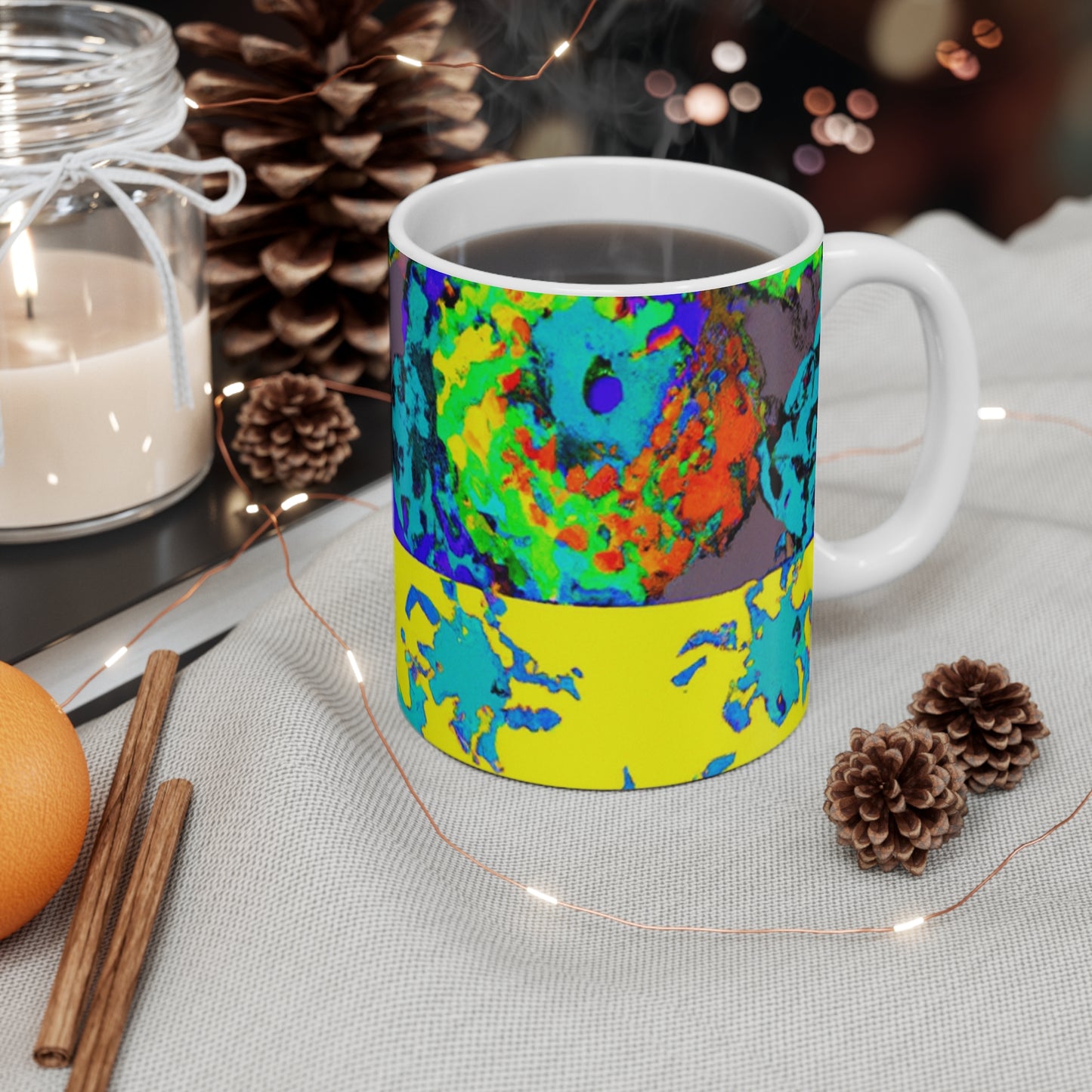 Gus & Roz's Roastery - Psychedelic Coffee Cup Mug 11 Ounce