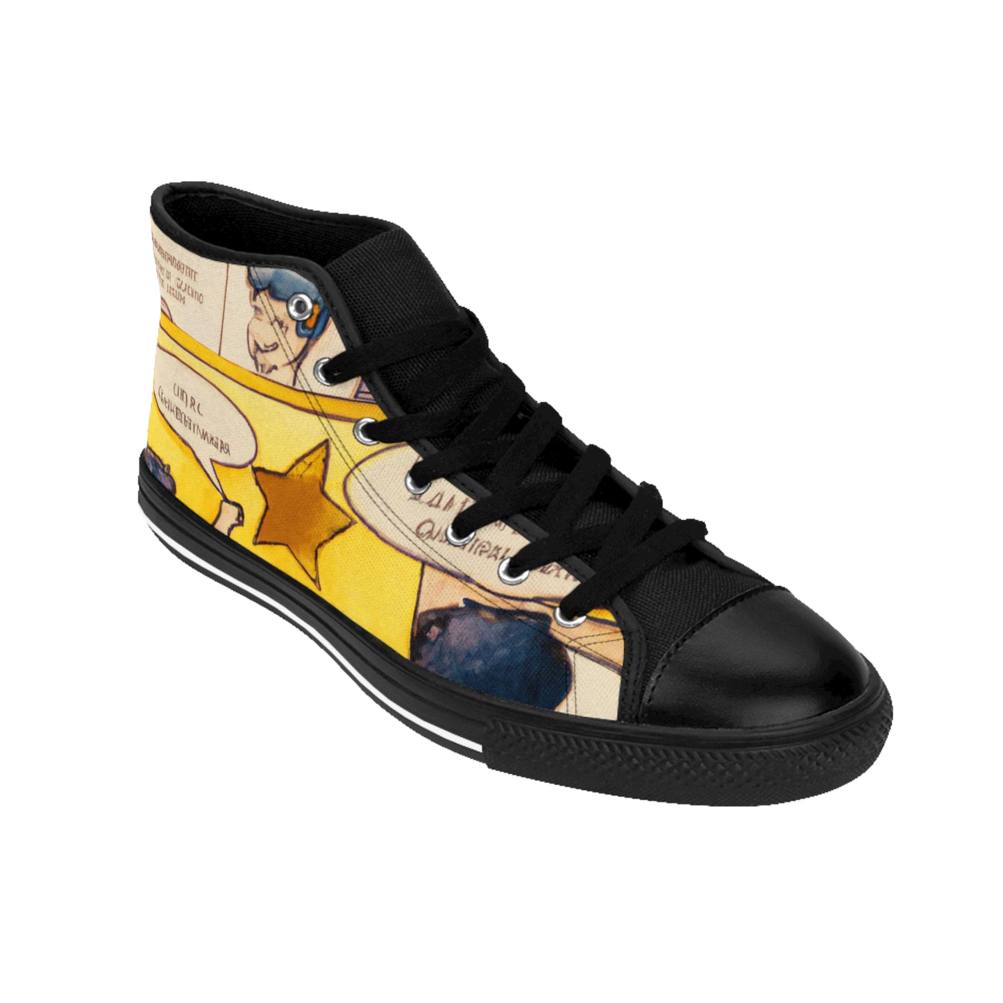 .

Ivorian de Courvoisier - Comic Book Hi Tops