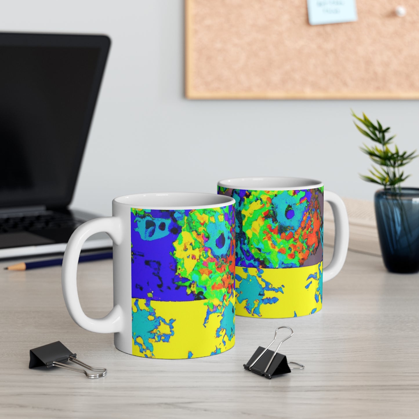 Gus & Roz's Roastery - Psychedelic Coffee Cup Mug 11 Ounce