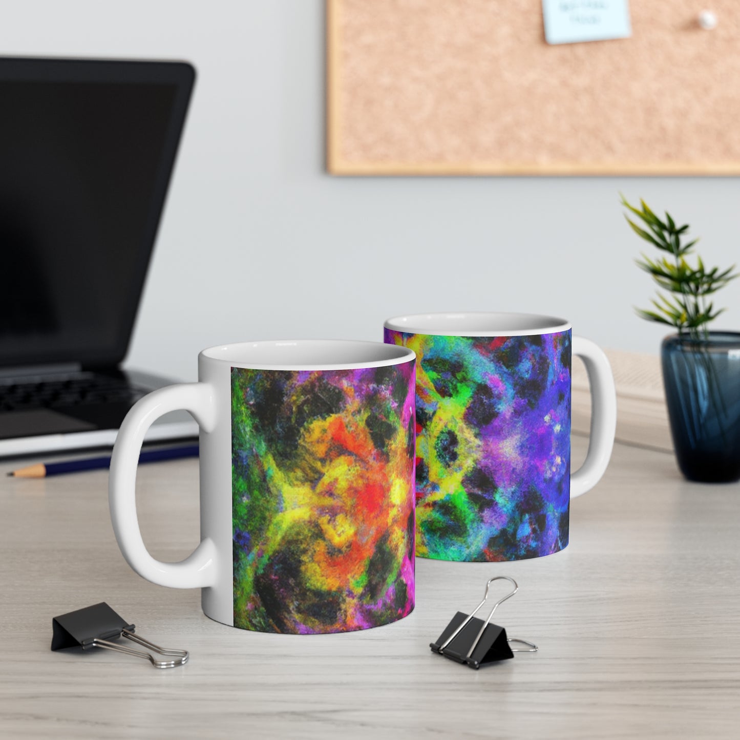 Maybelle's Morning Blend Coffee - Psychedelic Coffee Cup Mug 11 Ounce