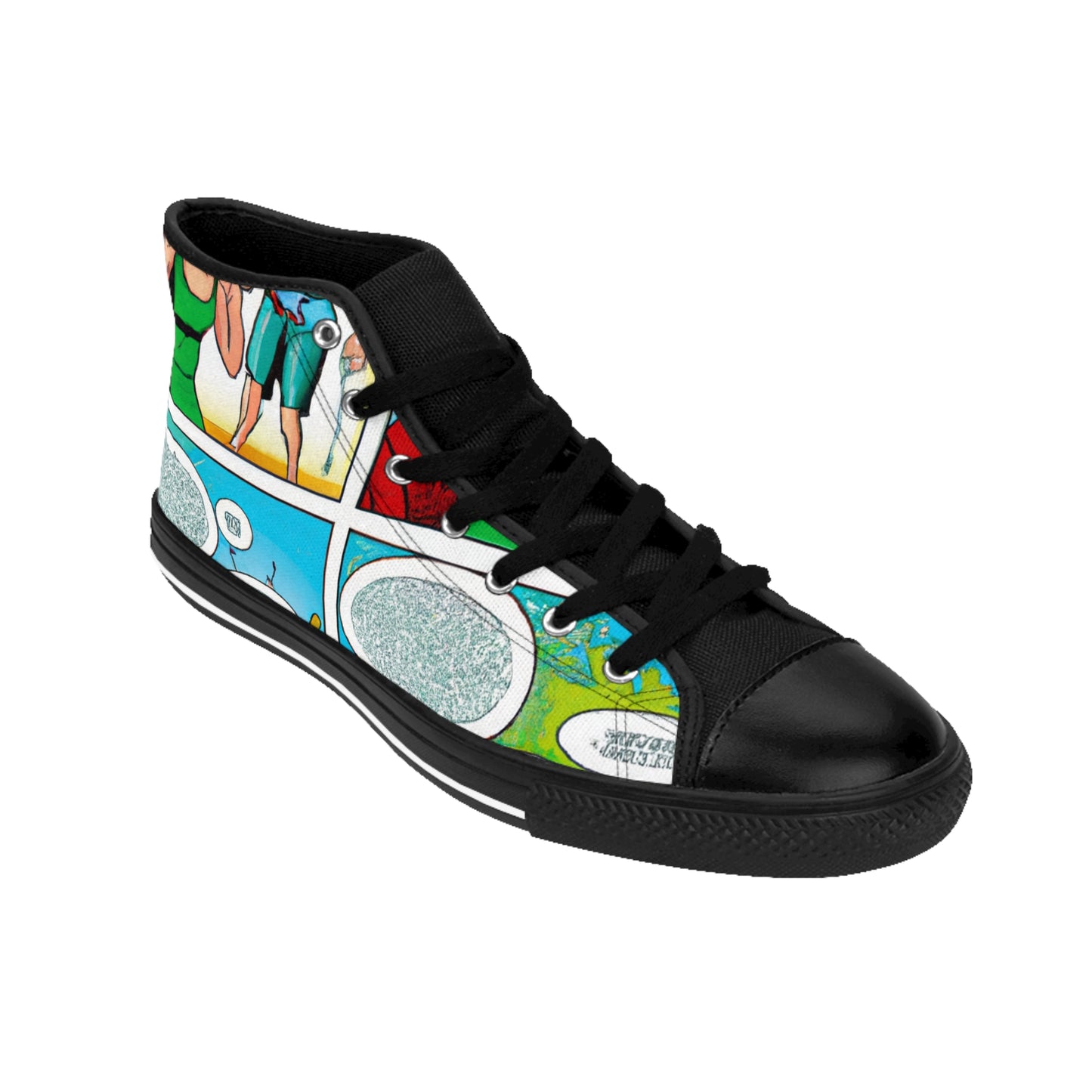 Sir Eliwynne, the Shoe Magnifico - Comic Book Hi Tops