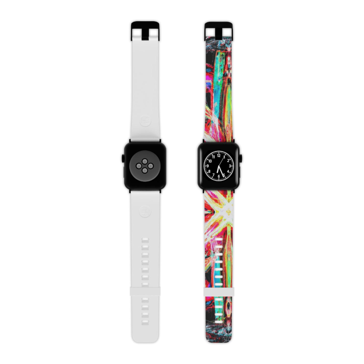 Herman Von Bezet - Trippy Hippy Boho Psychedelic Apple Wrist Watch Band