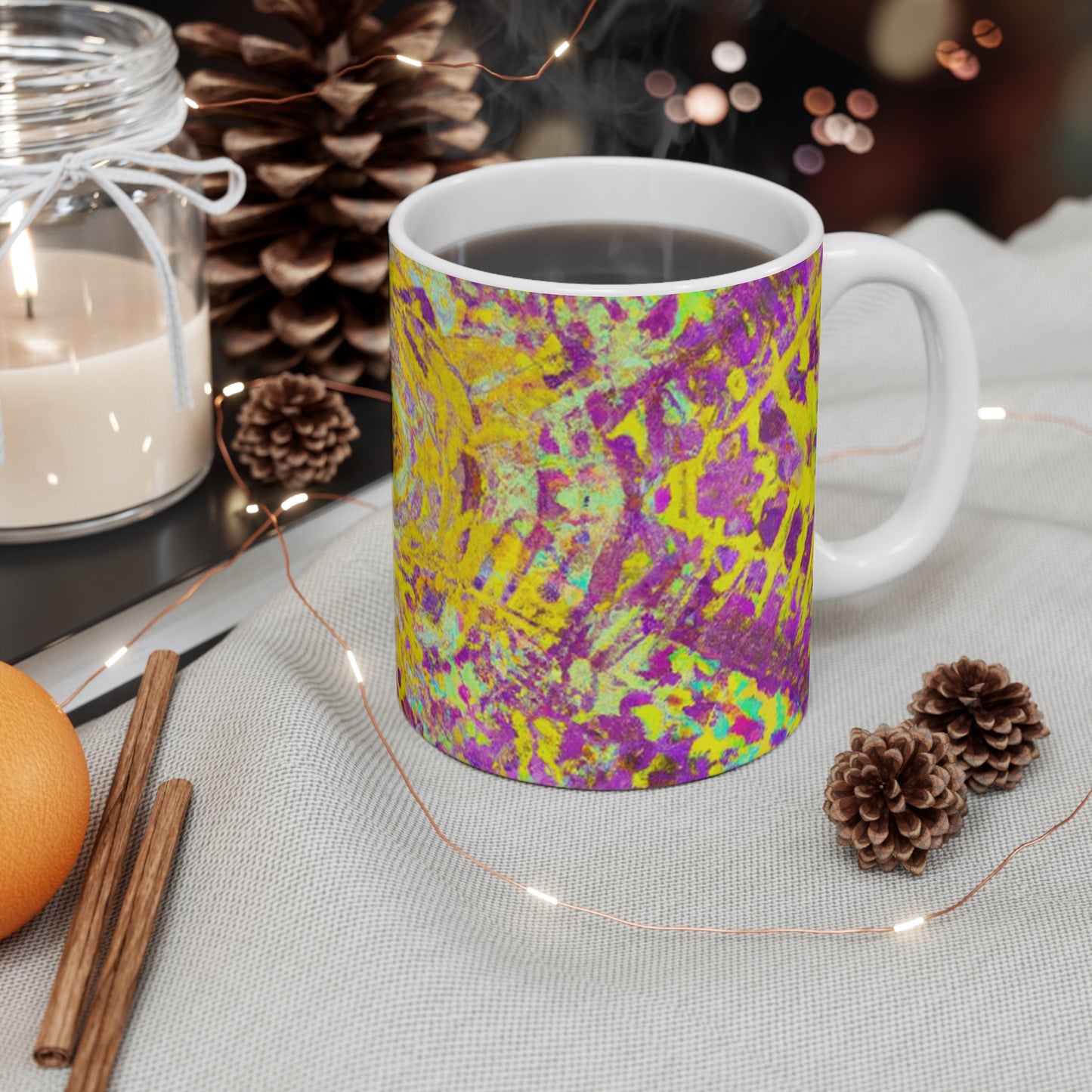 Dana's Coffee Roasters - Psychedelic Coffee Cup Mug 11 Ounce