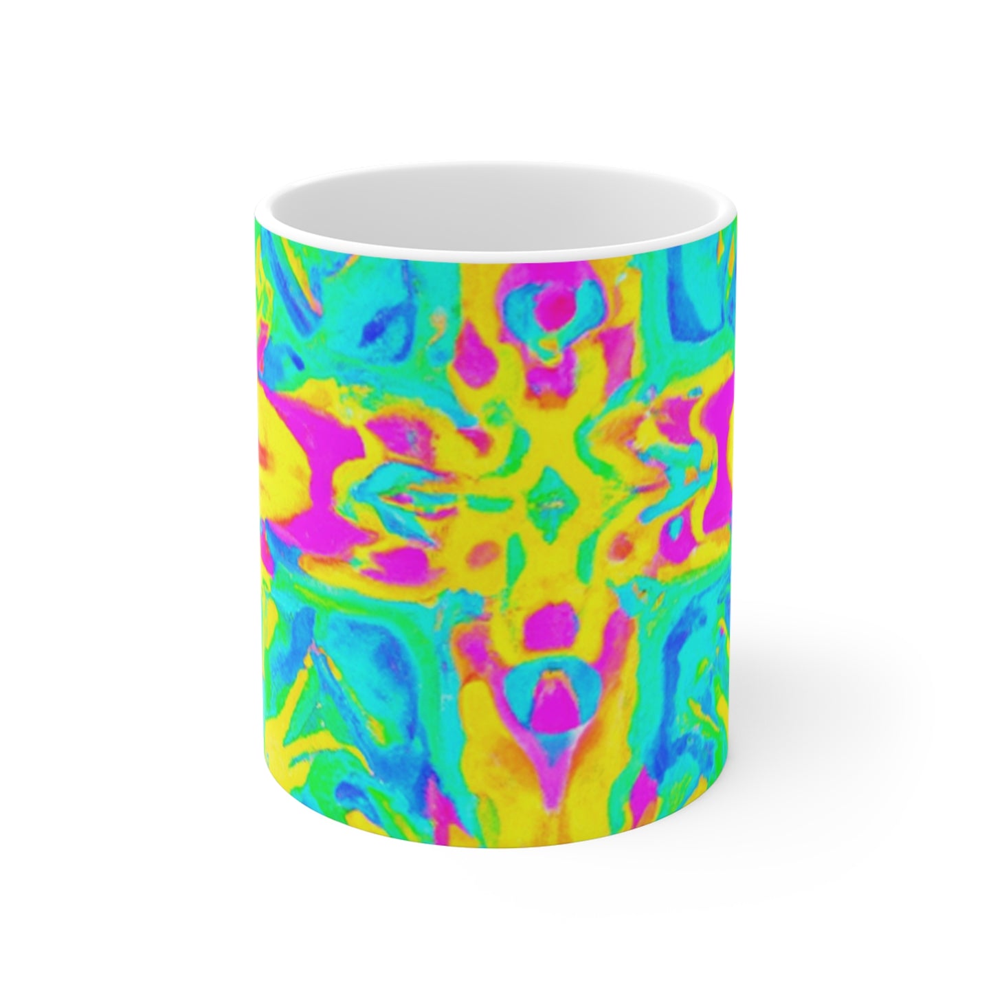 BrewMaster Johnny Java - Psychedelic Coffee Cup Mug 11 Ounce