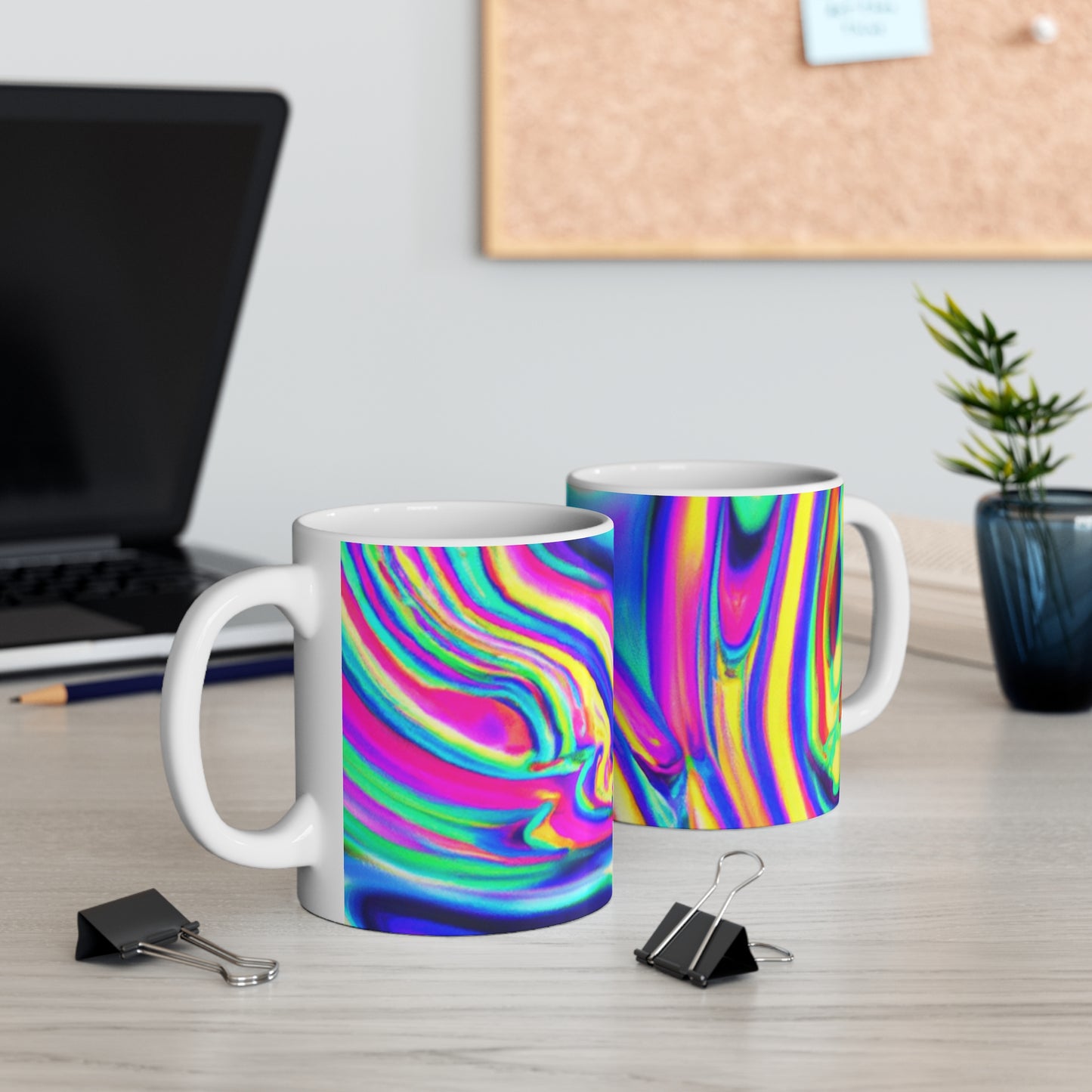 Java-Jotz Coffee Company - Psychedelic Coffee Cup Mug 11 Ounce