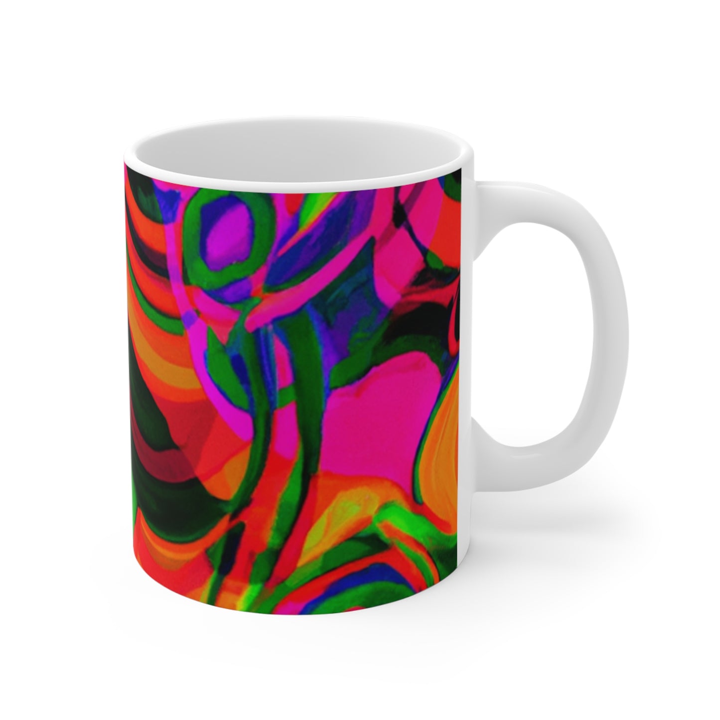 Joey's Java Roasters - Psychedelic Coffee Cup Mug 11 Ounce