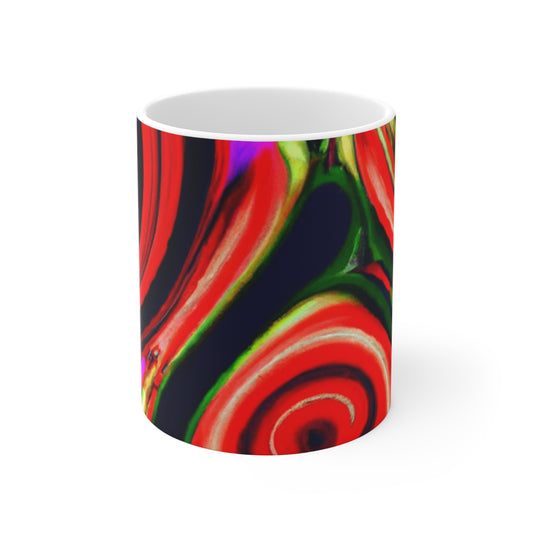 Sally's Classic Roasts - Psychedelic Coffee Cup Mug 11 Ounce