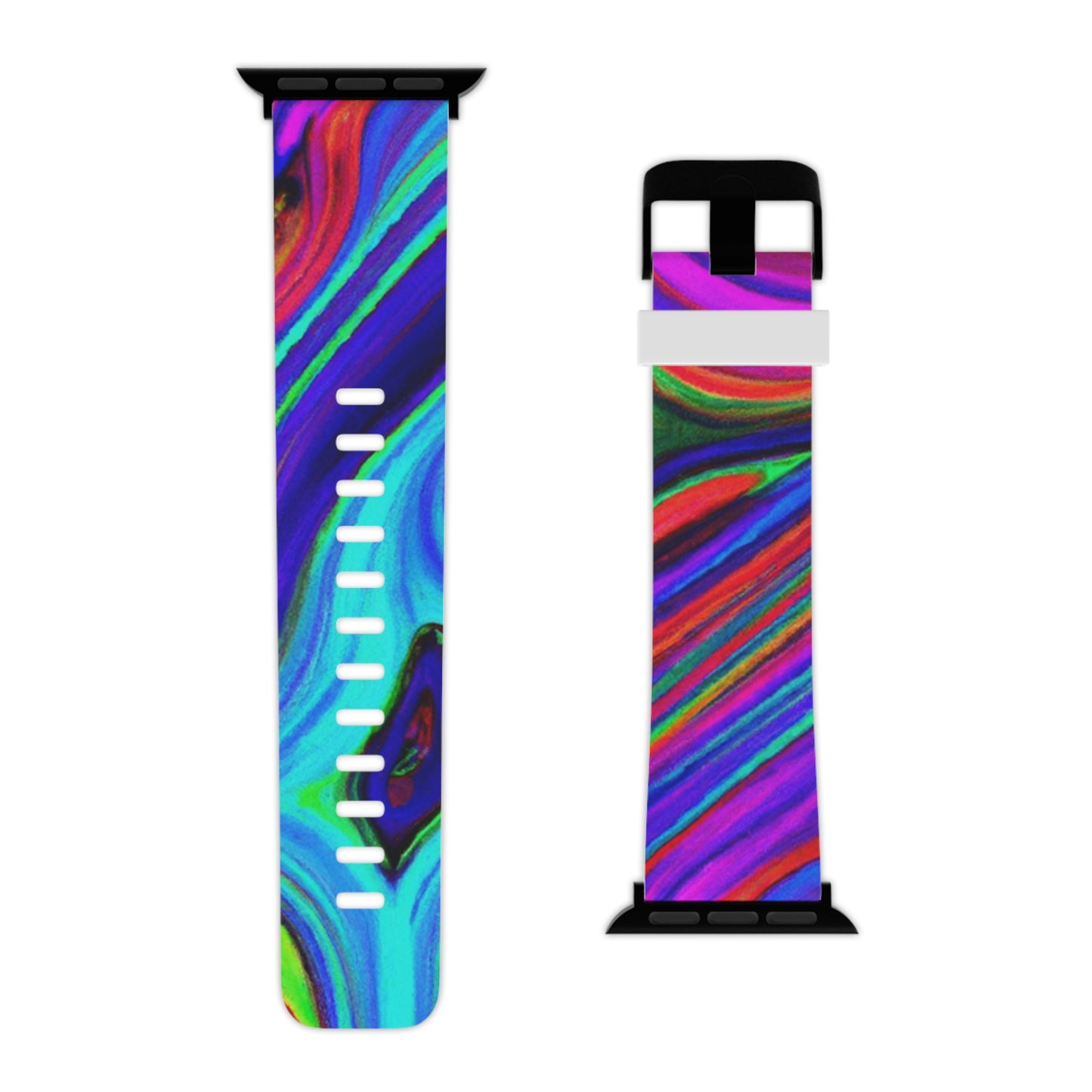 Augustus Swofford - Trippy Hippy Boho Psychedelic Apple Wrist Watch Band