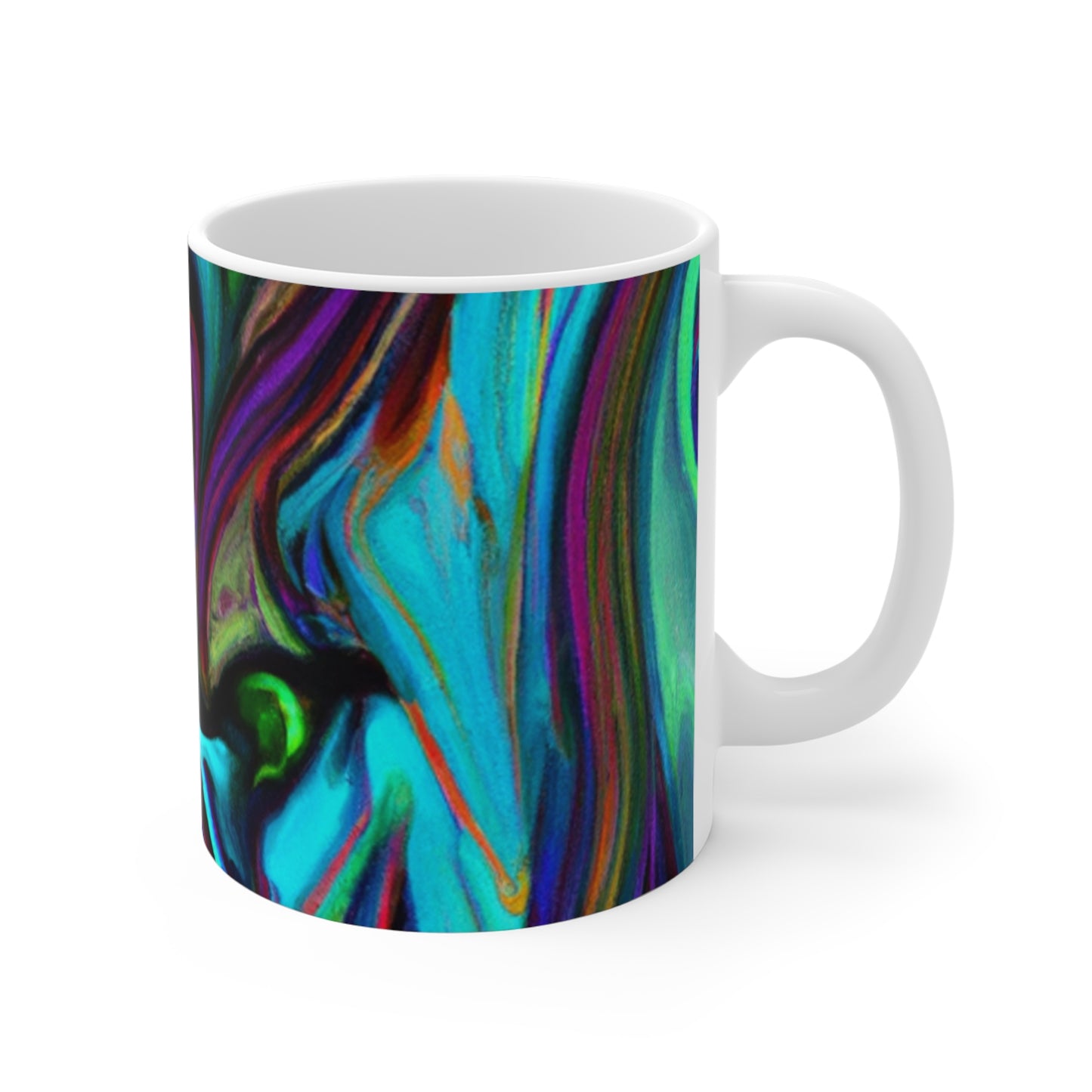 Barista Bob's Roasting Company - Psychedelic Coffee Cup Mug 11 Ounce