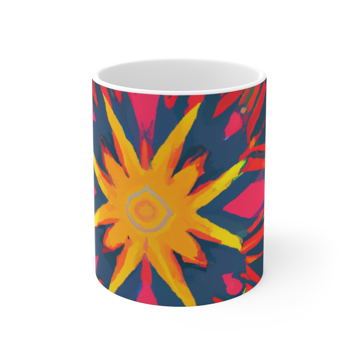 Arnie's Java Hut - Psychedelic Coffee Cup Mug 11 Ounce