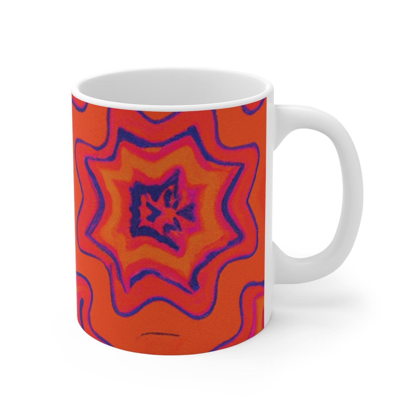 Edgar's Roasted Affection - Psychedelic Coffee Cup Mug 11 Ounce