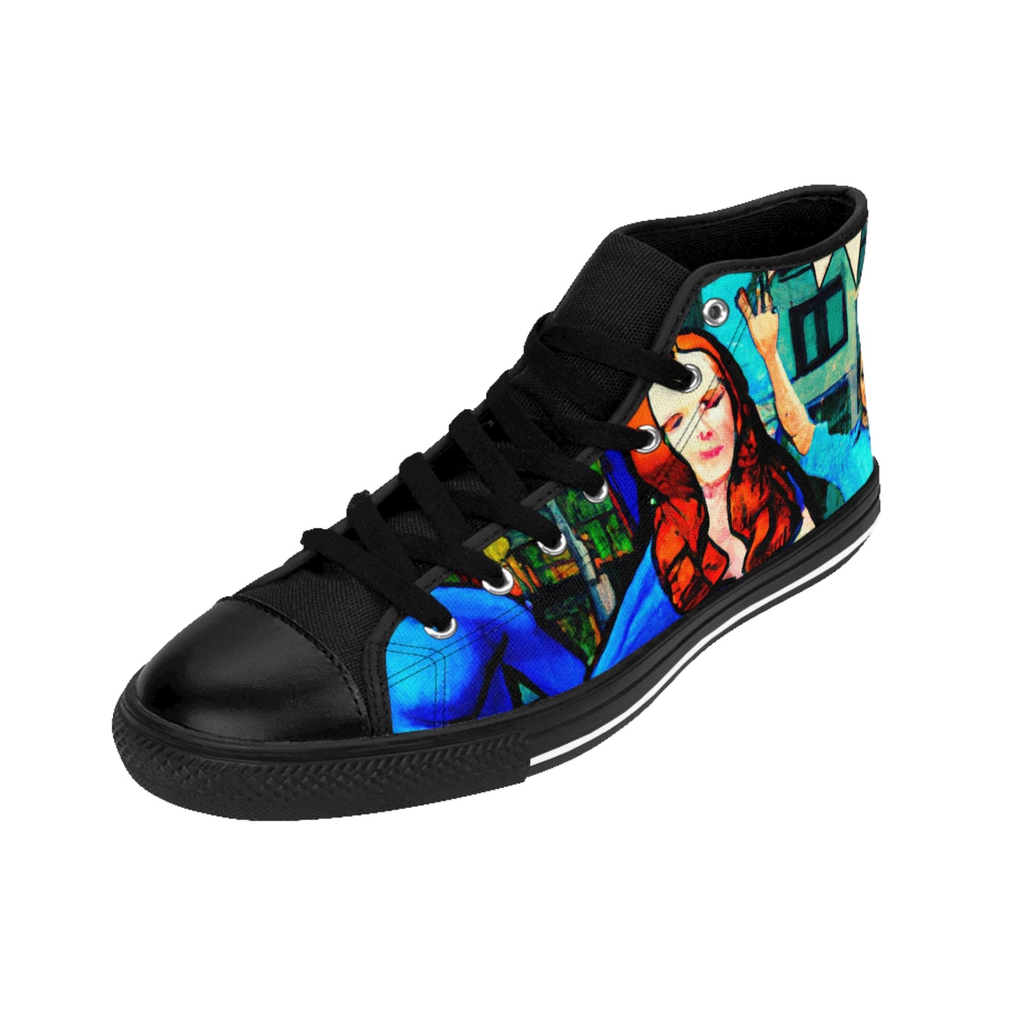 , modern or old-fashioned

Garreth de la Croix - Comic Book Hi Tops