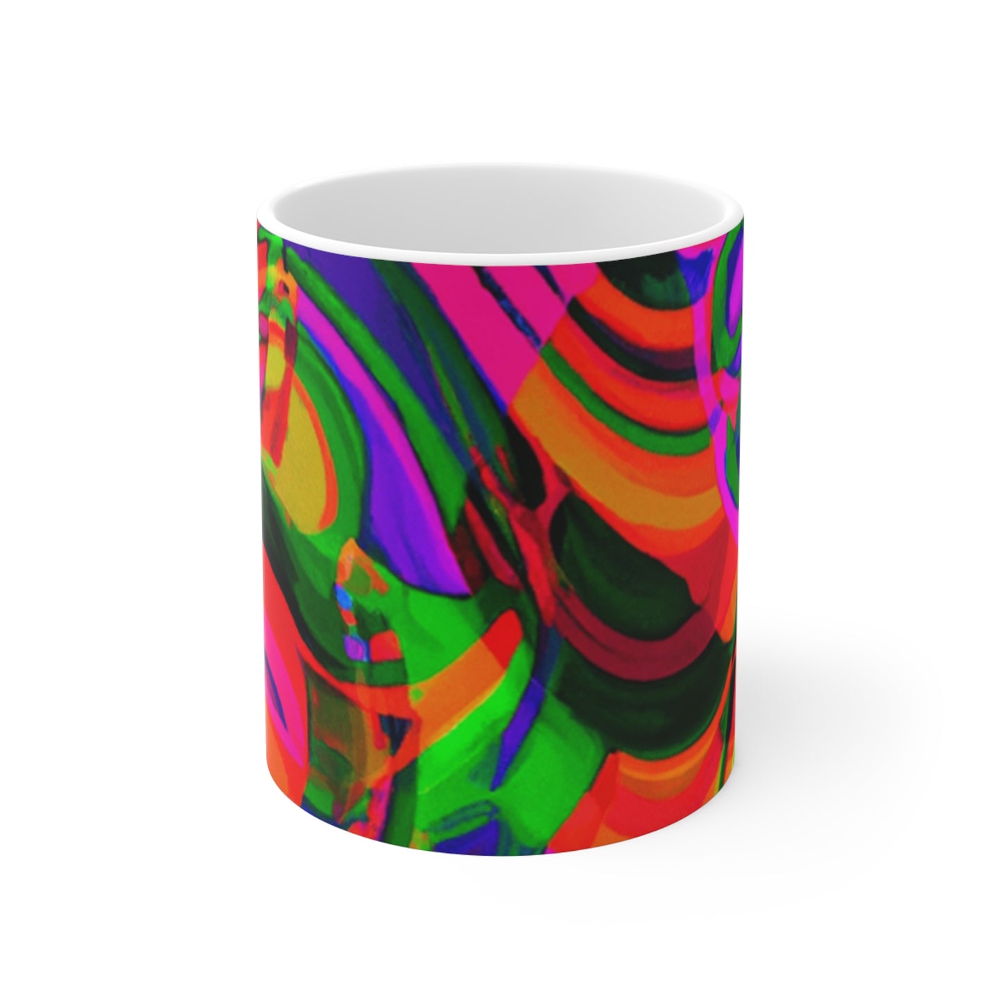 Joey's Java Roasters - Psychedelic Coffee Cup Mug 11 Ounce