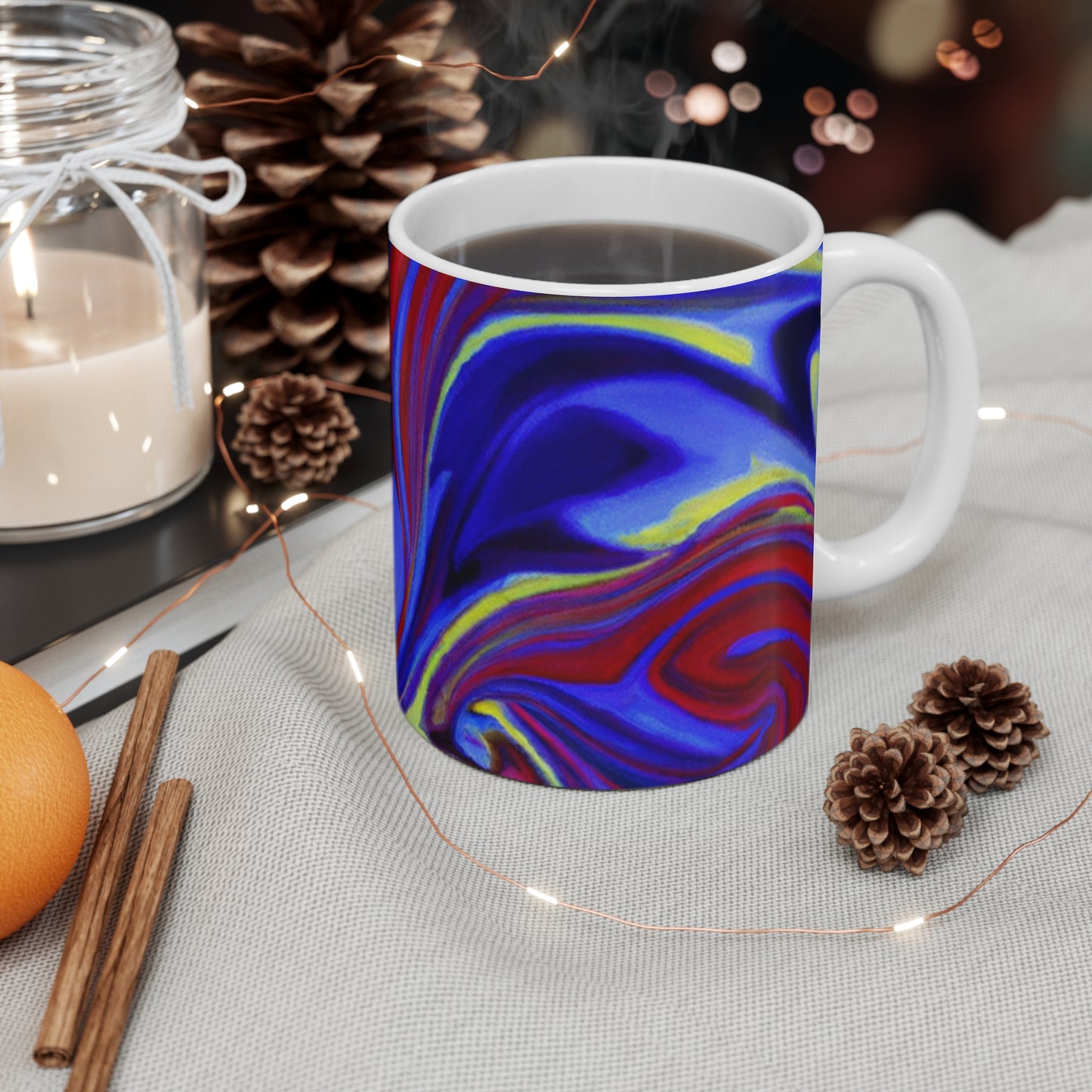 Bob's Retro Brew - Psychedelic Coffee Cup Mug 11 Ounce