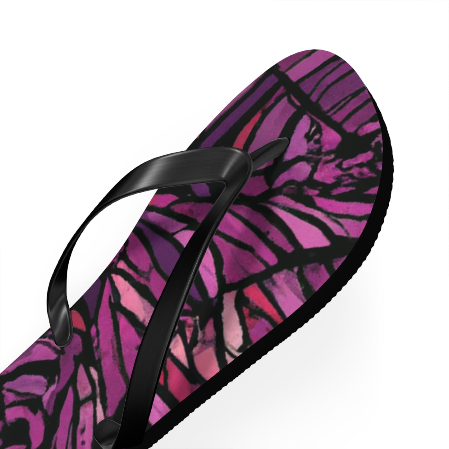 Ruthie O'Toole Shoe Emporium. - Psychedelic Trippy Flip Flop Beach Sandals