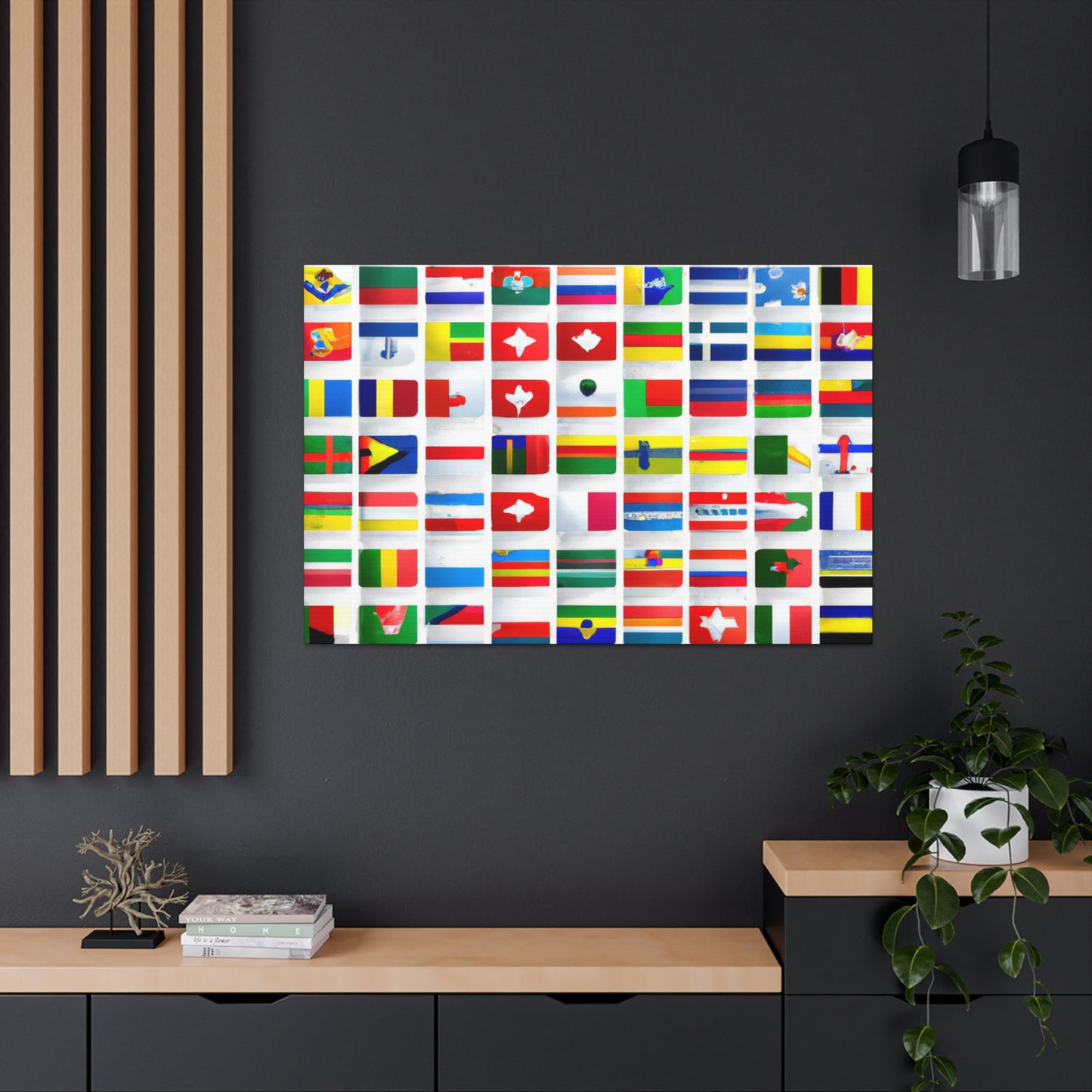 Edward Levett, Flagmaker of the 19th Century - Flags Of The World Canvas Wall Art