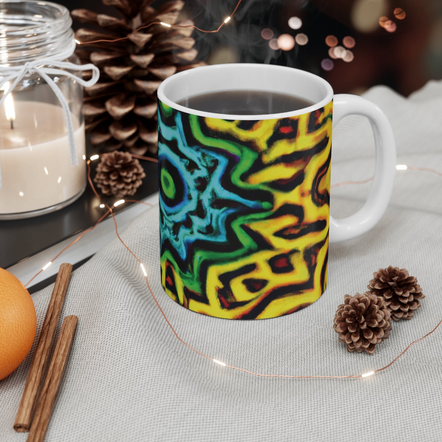 Alton's Aromatic Antidotes - Psychedelic Coffee Cup Mug 11 Ounce