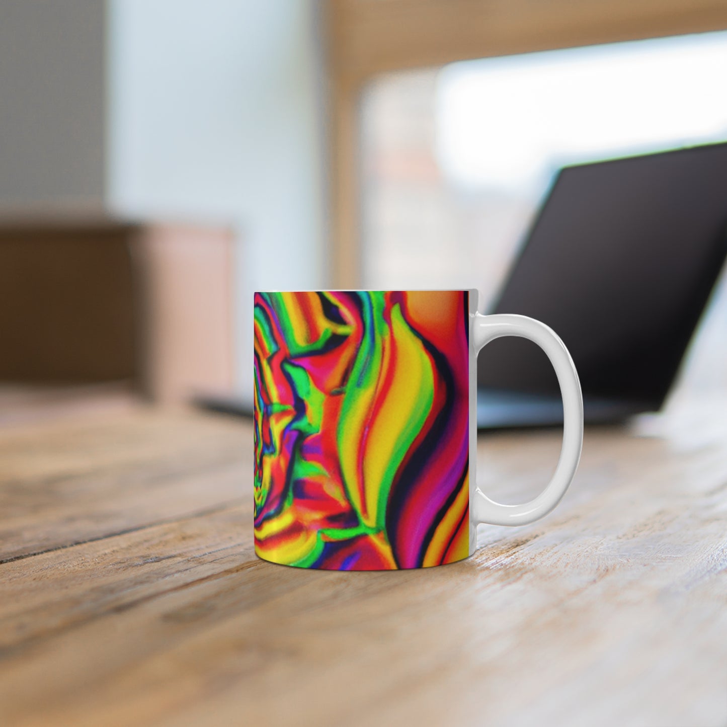 Juniper Joe's Java - Psychedelic Coffee Cup Mug 11 Ounce