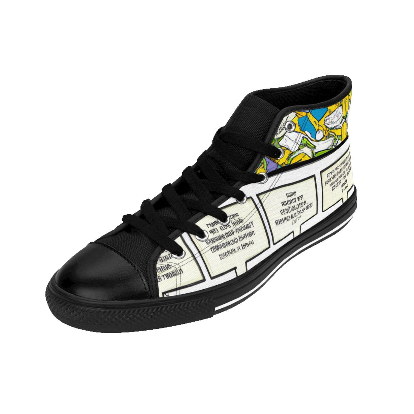 .

Ighazildo Shoes - Comic Book Hi Tops