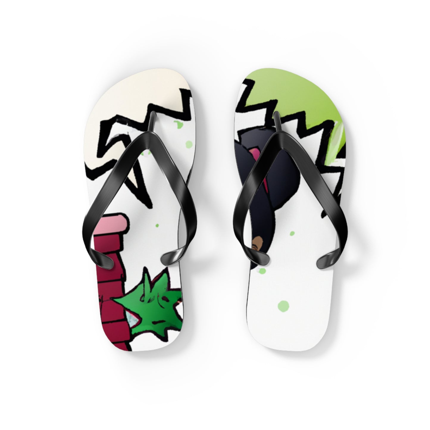 Sparky Flash - Comics Collector Flip Flop Beach Sandals