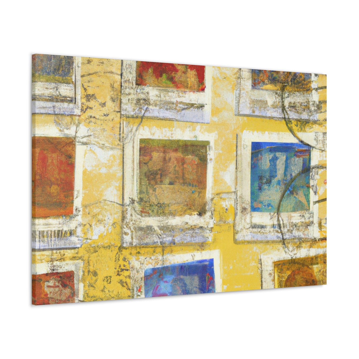 Global Citizens Stamp Series - Postage Stamp Collector Canvas Wall Art