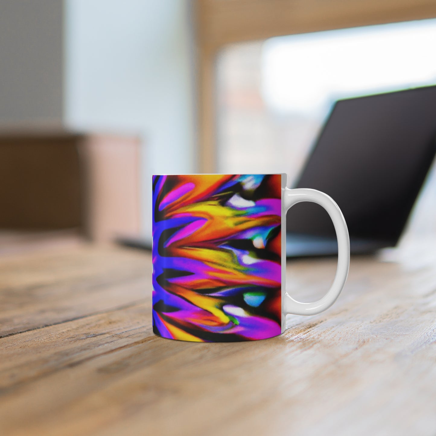 Perry's Roast-O-Matic - Psychedelic Coffee Cup Mug 11 Ounce