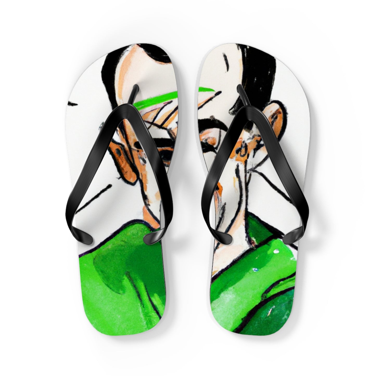 Lightning Bolt Scarlet - Comics Collector Flip Flop Beach Sandals