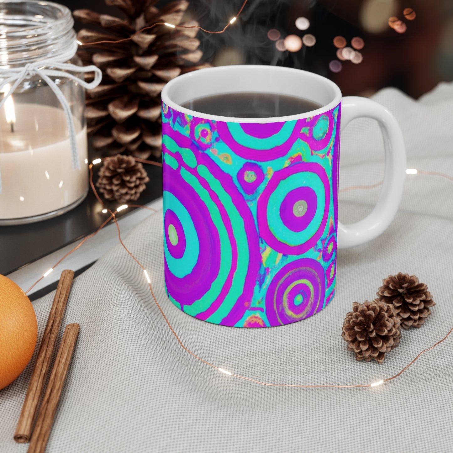 Caroline's Coffee Co. - Psychedelic Coffee Cup Mug 11 Ounce