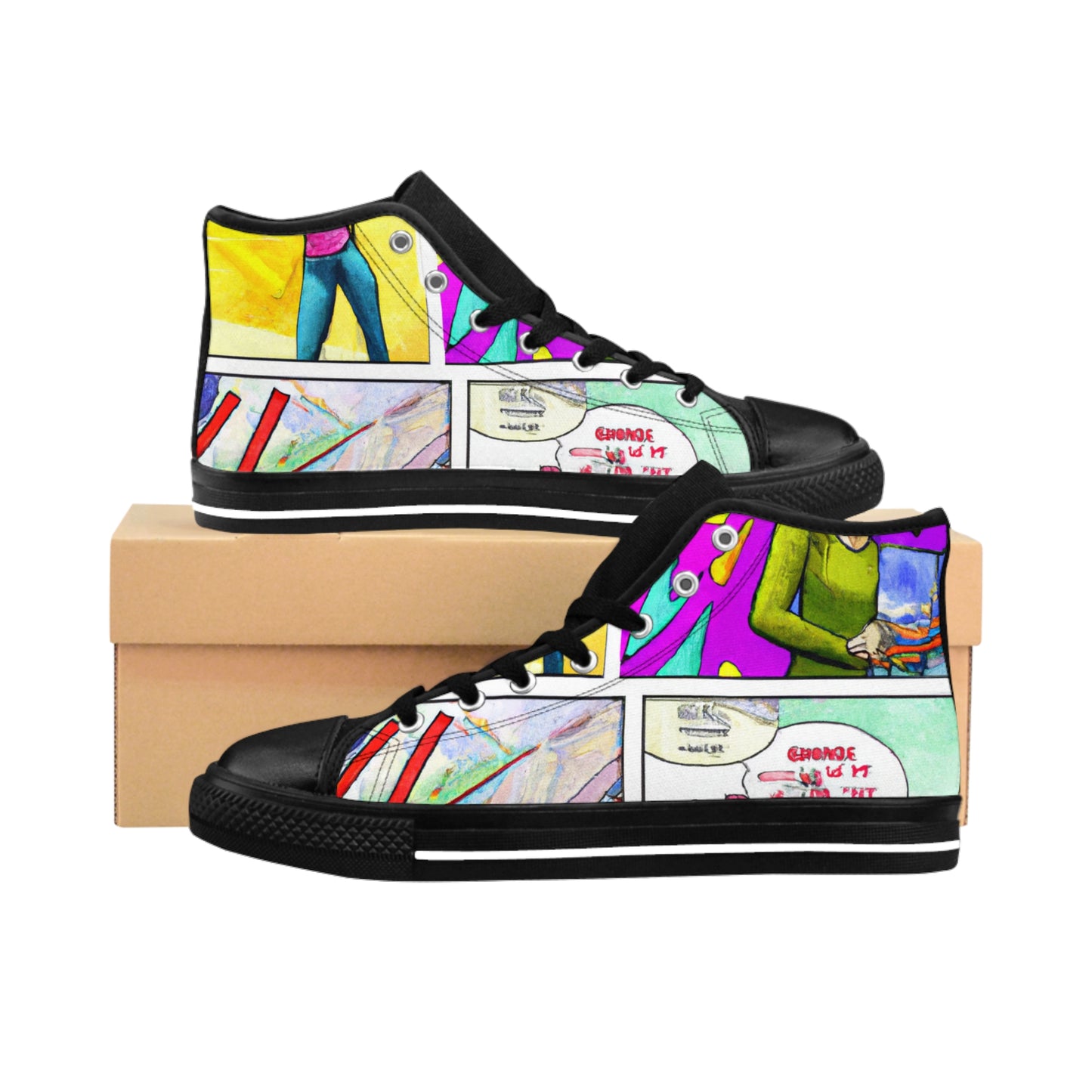 .

Grundas Humley, Shoemaker Extraordinaire - Comic Book Hi Tops