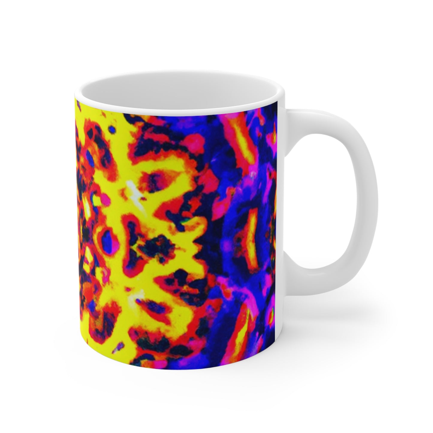 Coffeeline by Cuppycakes - Psychedelic Coffee Cup Mug 11 Ounce