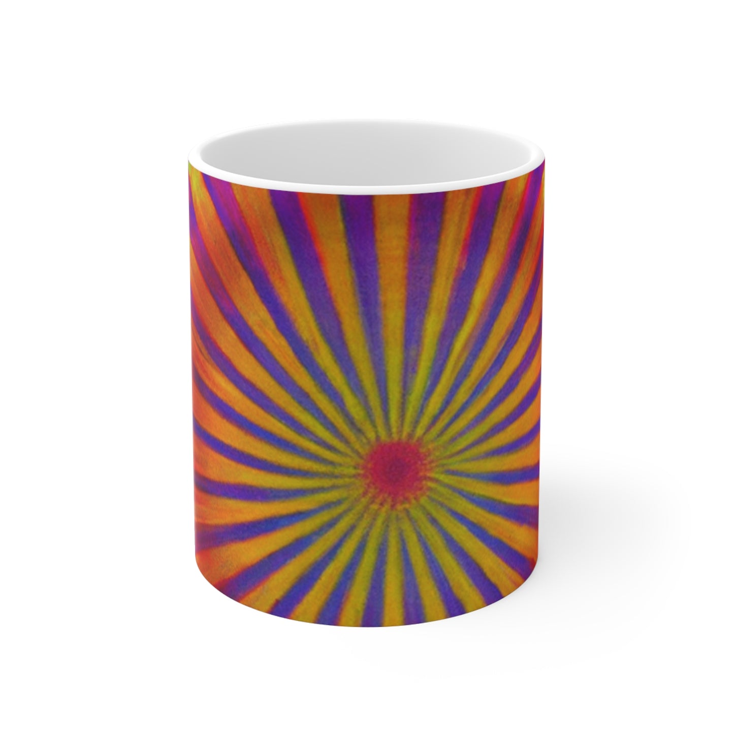 Millie Jean's Retro Roasters - Psychedelic Coffee Cup Mug 11 Ounce