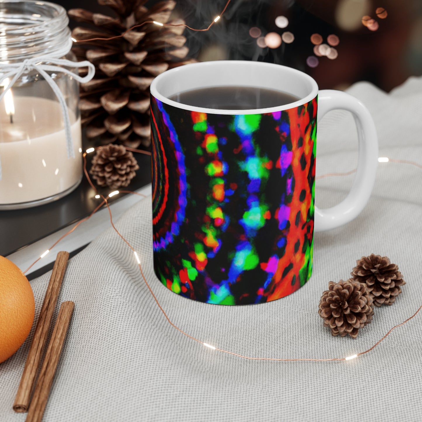 .

Paula's Perk-O-Brew - Psychedelic Coffee Cup Mug 11 Ounce