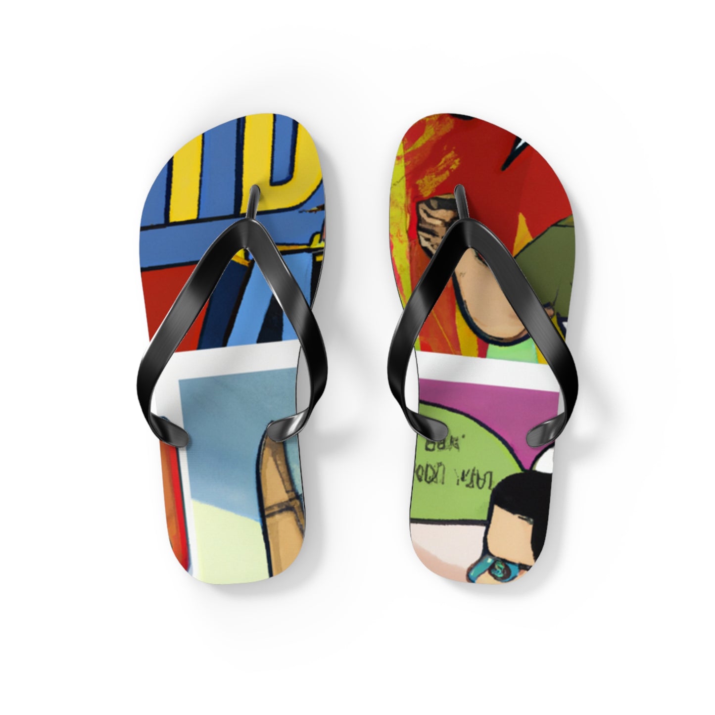 Laser Man - Comics Collector Flip Flop Beach Sandals