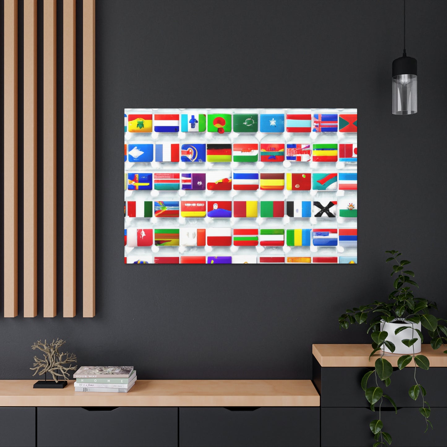 John Paul Jones Flag Designer - Flags Of The World Canvas Wall Art