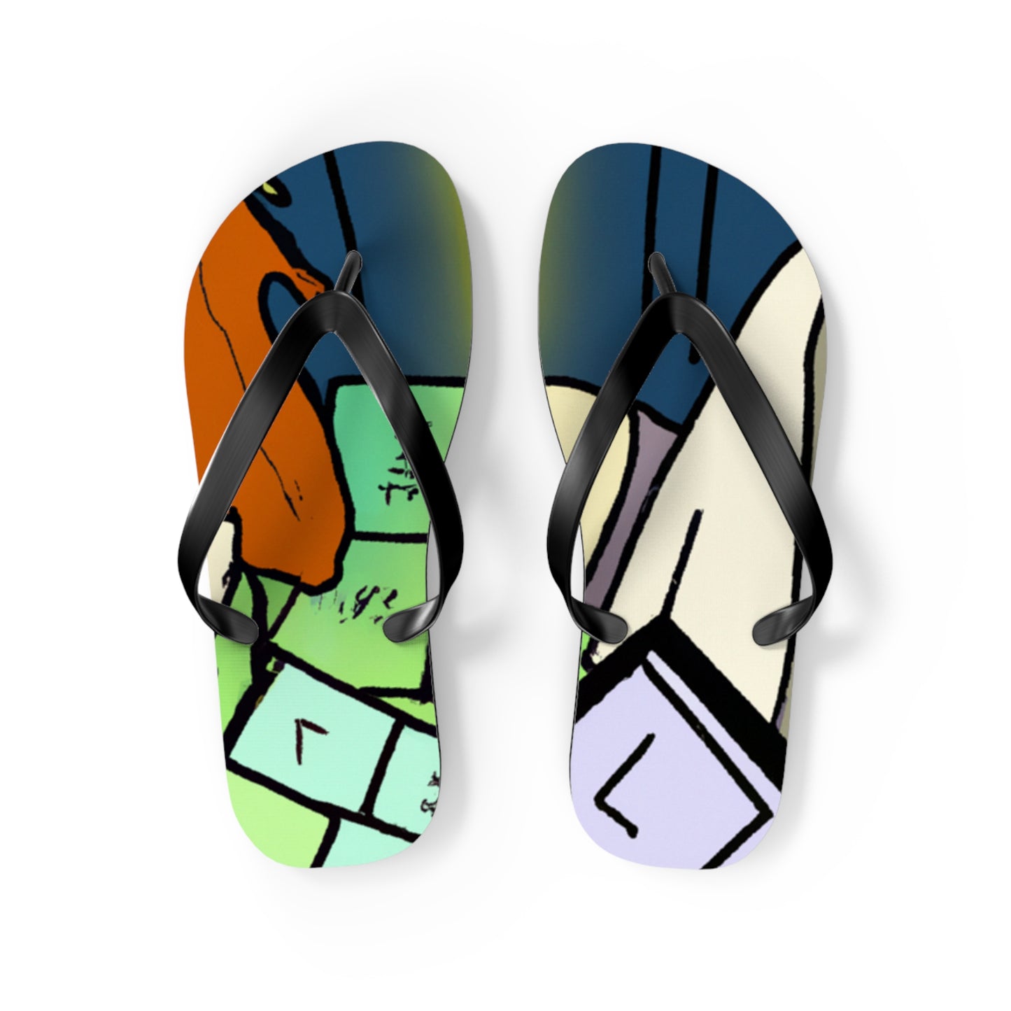 The Flaming Phoenix - Comics Collector Flip Flop Beach Sandals