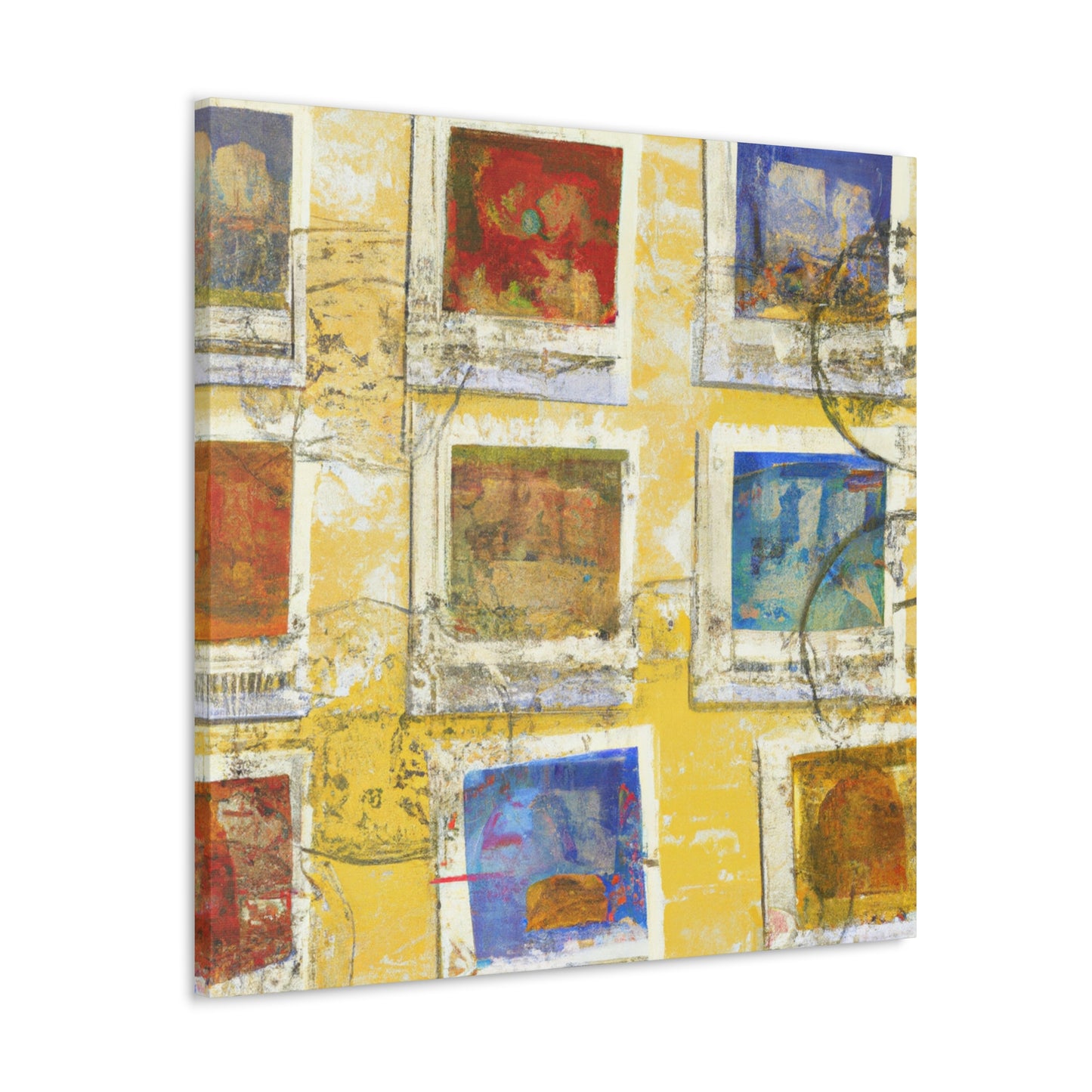 Global Citizens Stamp Series - Postage Stamp Collector Canvas Wall Art