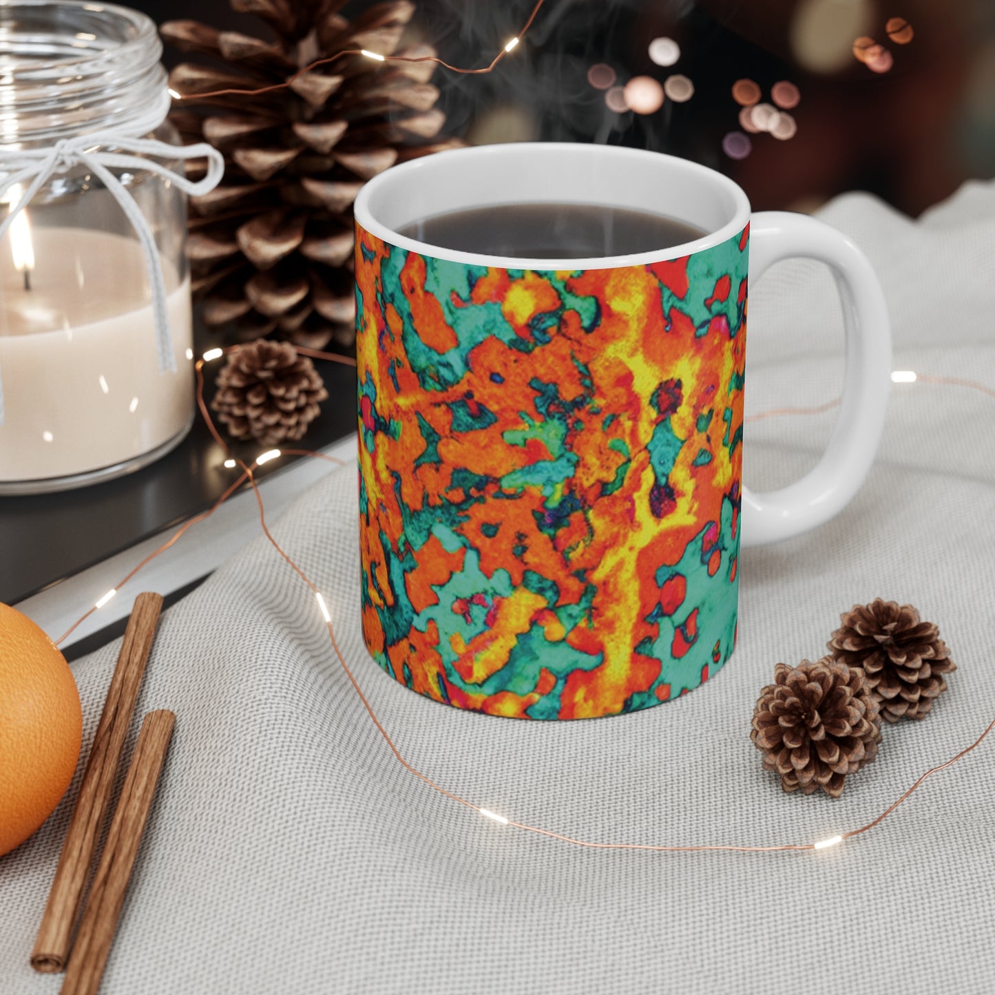 Babs Brews Coffee - Psychedelic Coffee Cup Mug 11 Ounce