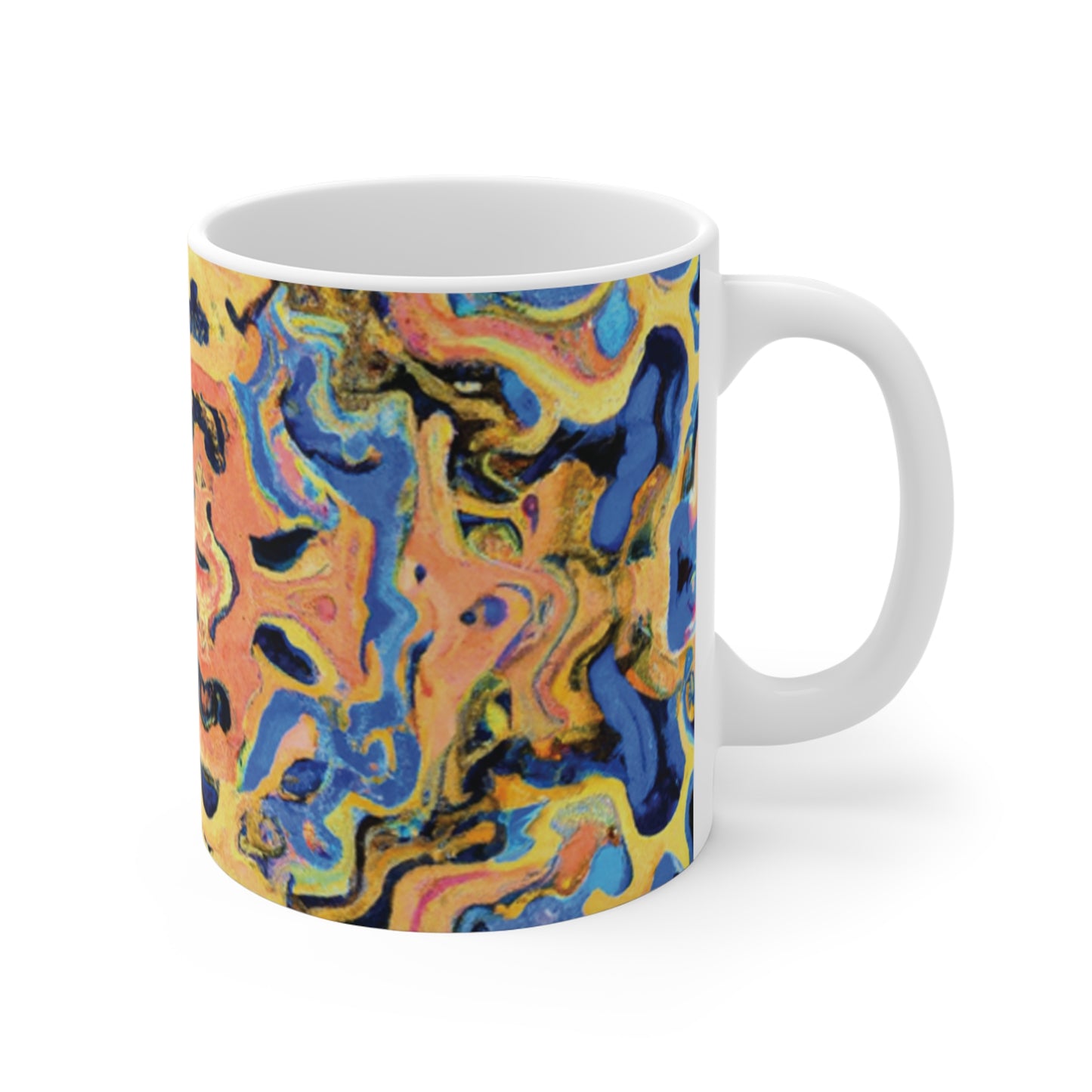 Joe's Java - Psychedelic Coffee Cup Mug 11 Ounce