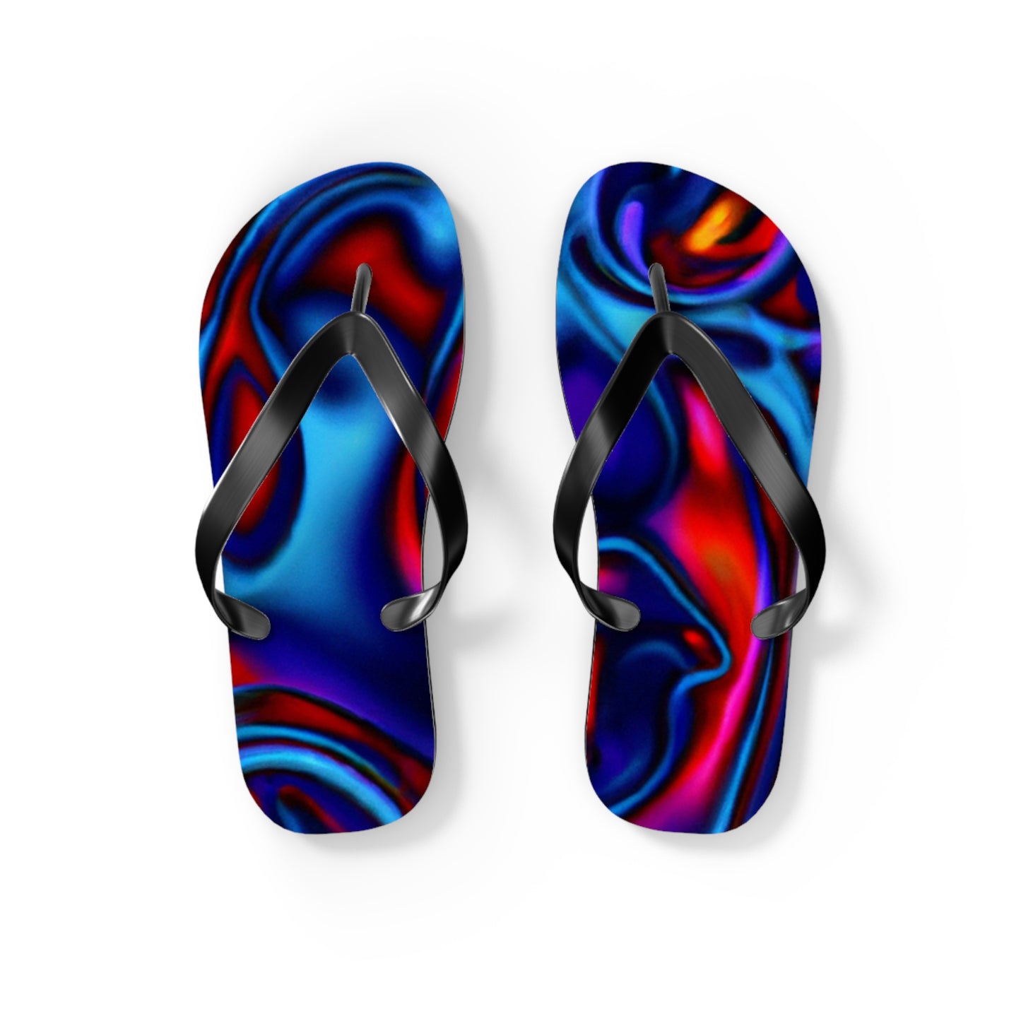 Sarah's Shoe Store - Psychedelic Trippy Flip Flop Beach Sandals