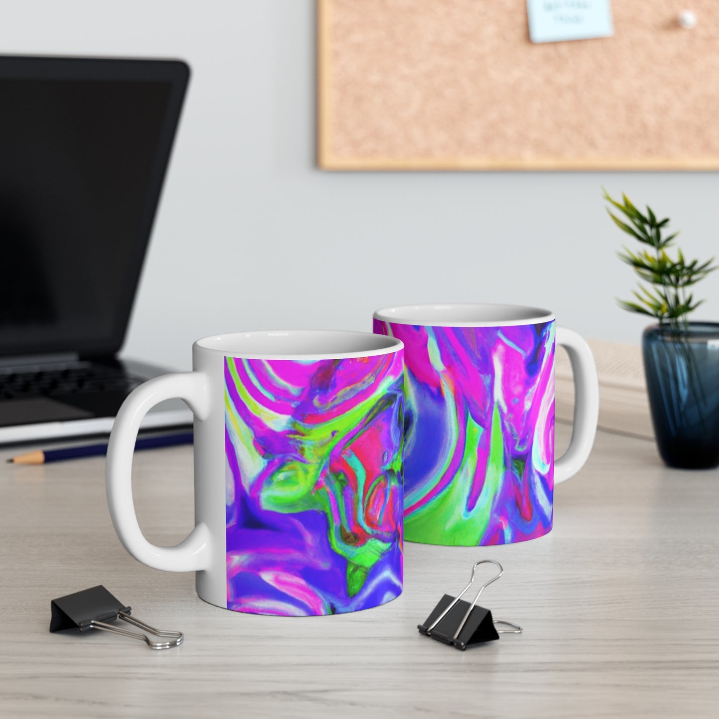 Sunnyside Brand Coffee - Psychedelic Coffee Cup Mug 11 Ounce