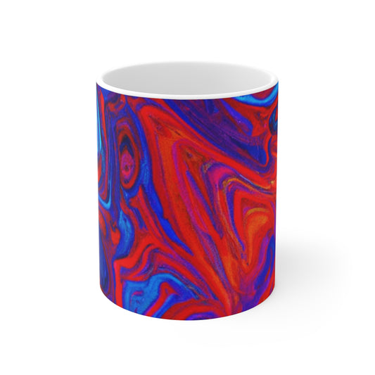 Java Joe's Coffee Roasting Co. - Psychedelic Coffee Cup Mug 11 Ounce