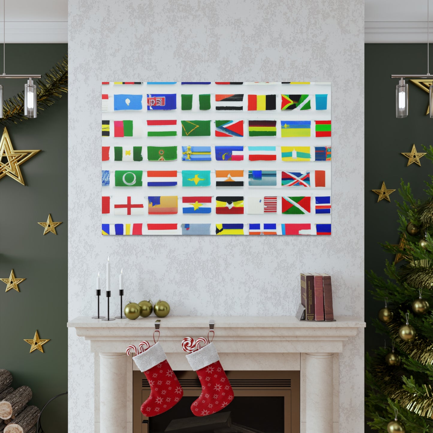 .

Richard Highfield - Flags Of The World Canvas Wall Art