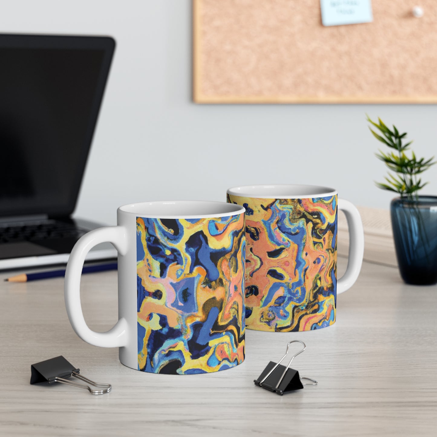 Joe's Java - Psychedelic Coffee Cup Mug 11 Ounce