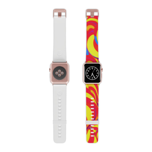 Aurelius Von Klimt - Trippy Hippy Boho Psychedelic Apple Wrist Watch Band