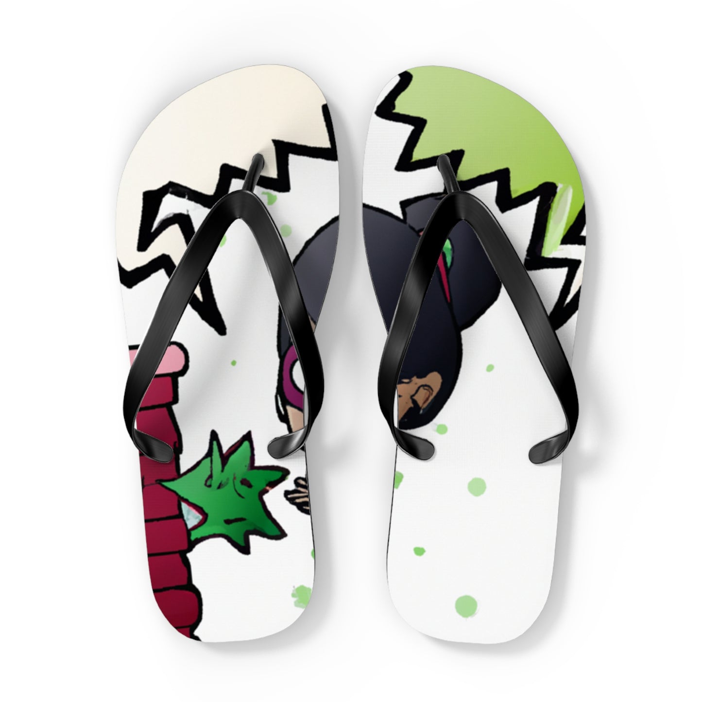 Sparky Flash - Comics Collector Flip Flop Beach Sandals