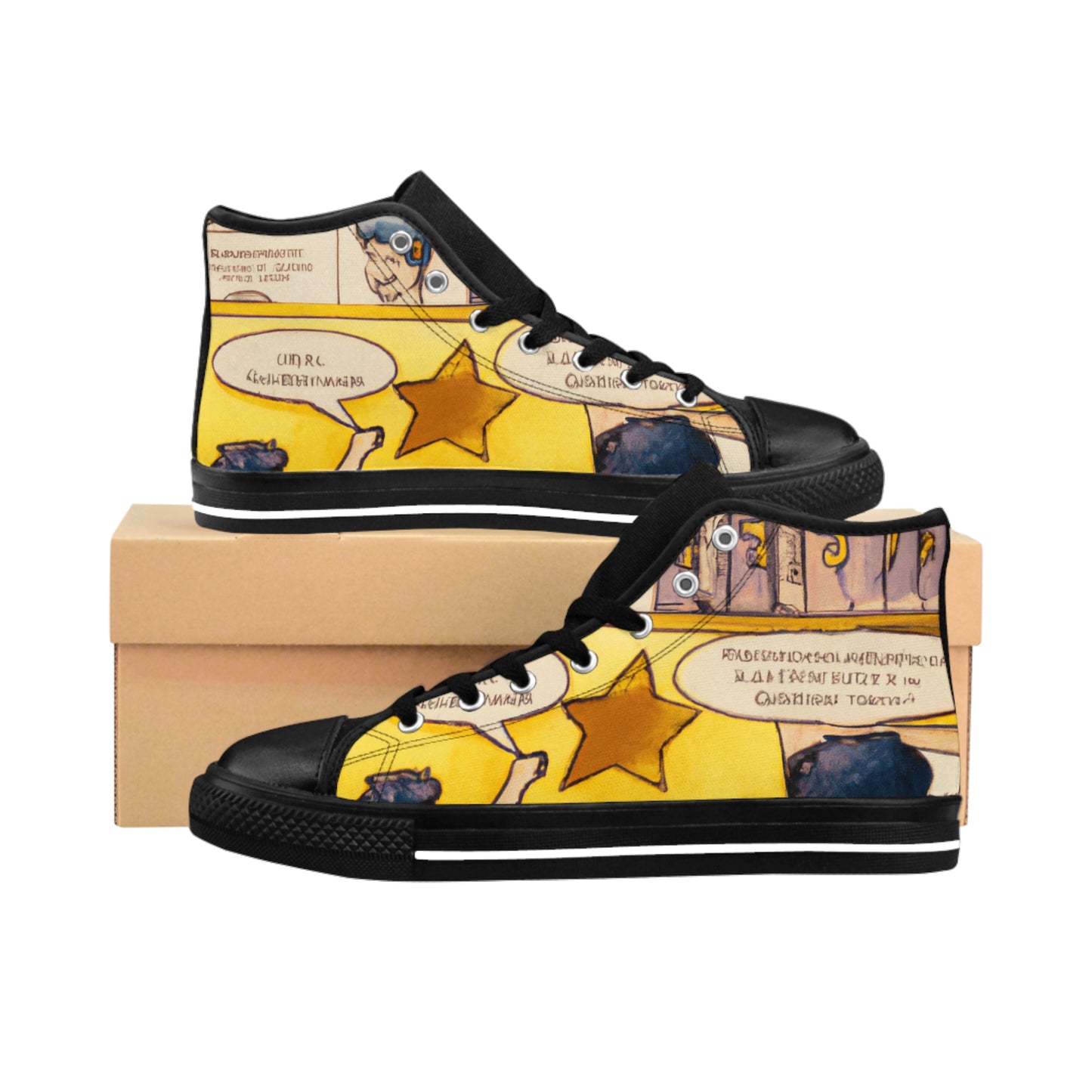 .

Ivorian de Courvoisier - Comic Book Hi Tops