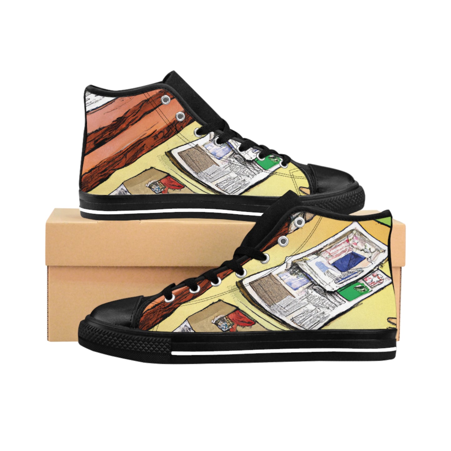 Monielle de Chadoux - Comic Book Hi Tops