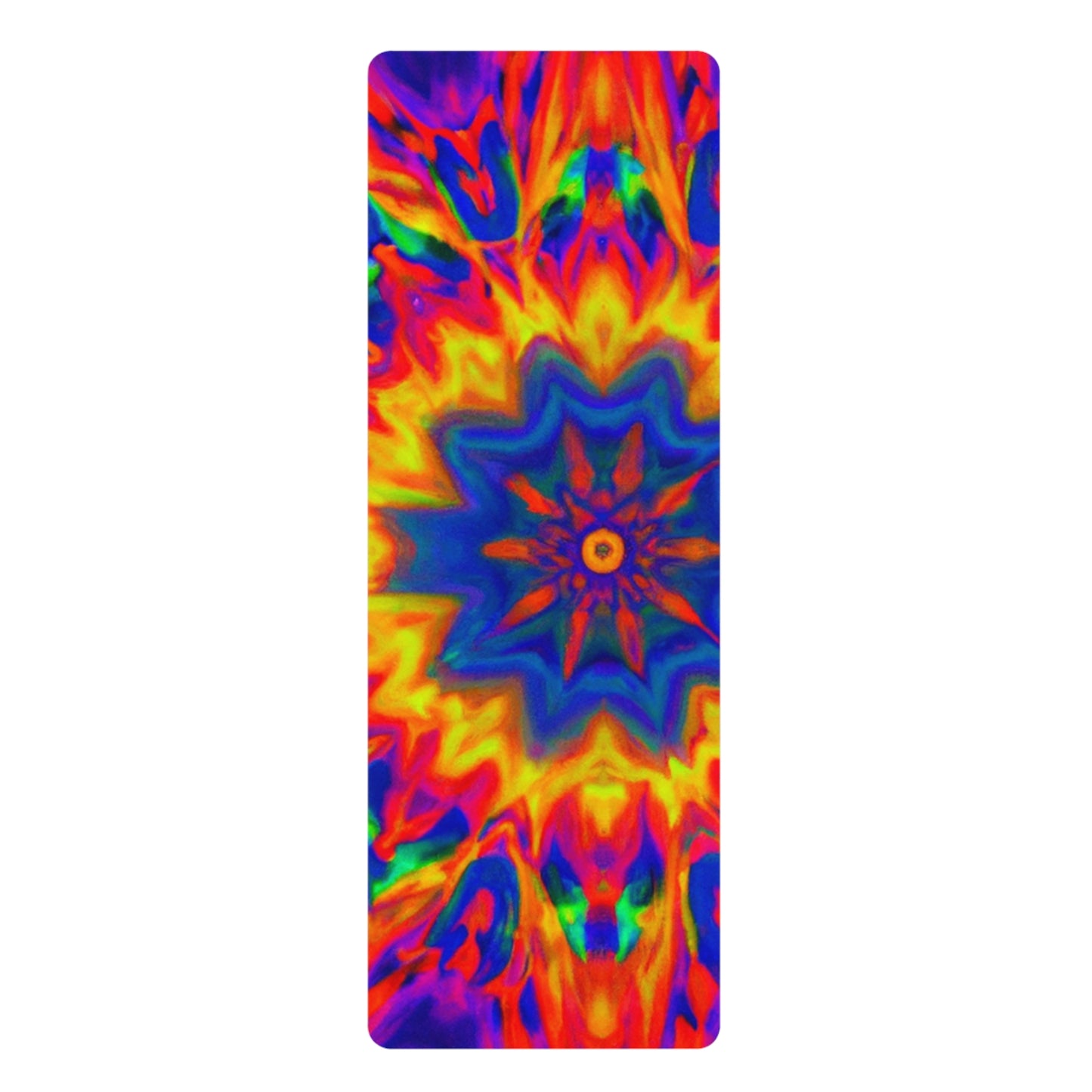 Aadithya Shastri - Psychedelic Yoga Exercise Workout Mat - 24″ x 68"