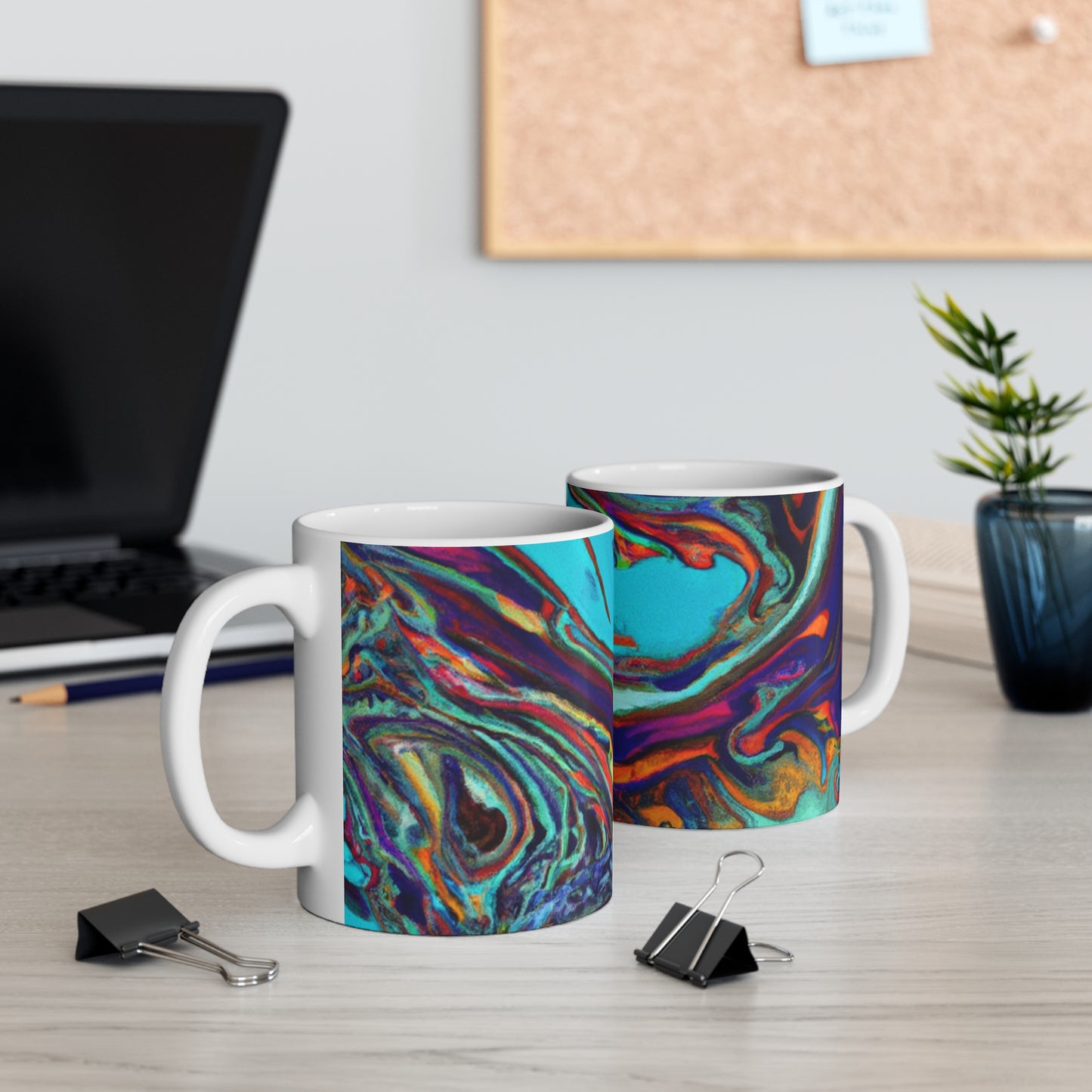 BrewMaster Bob - Psychedelic Coffee Cup Mug 11 Ounce